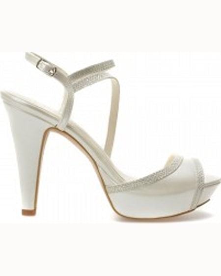 Epica Pantofi albi pentru mireasa