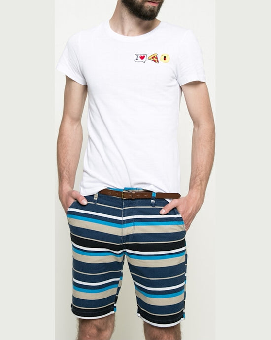Pantaloni Tom Tailor scurti bleumarin