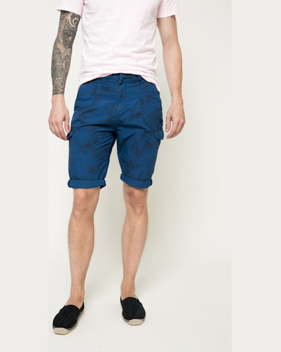 Pantaloni Guess scurti albastru