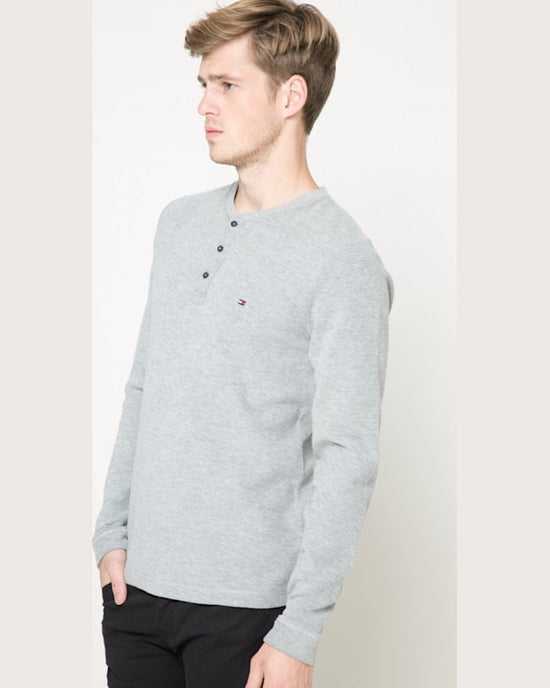 Longsleeve Tommy Hilfiger tricou gri