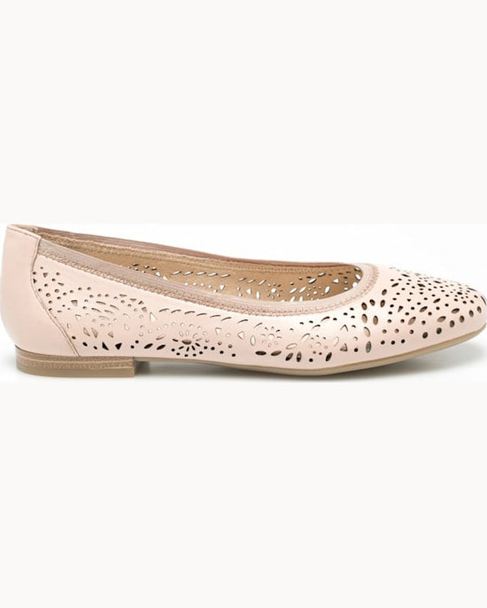 Balerini Caprice Roz Perforati