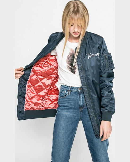 Geaca Tommy Hilfiger bomber bleumarin