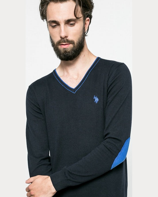 Pulover US Polo bleumarin