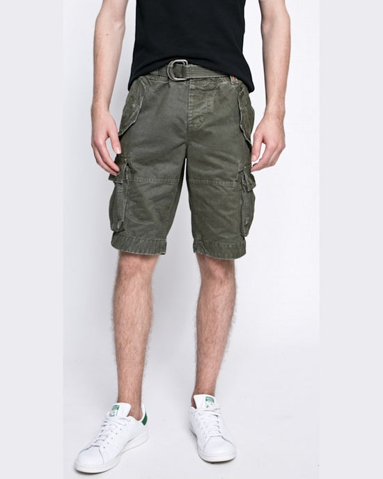 Pantaloni Superdry superdry scurti verde maro