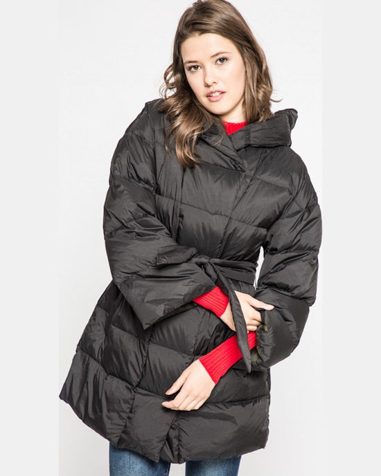 Geaca Tommy Hilfiger de puf negru