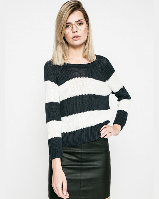 Pulover Only champagne bleumarin