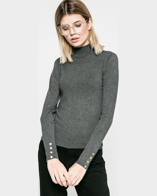 Pulover Only dina negru cărbune