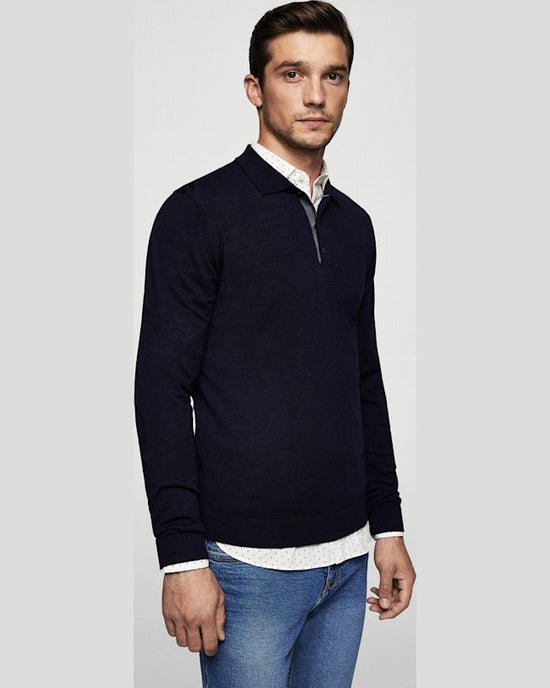 Longsleeve Mango william bleumarin