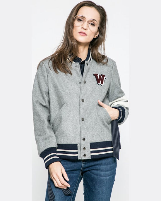 Geaca Wrangler bomber gri