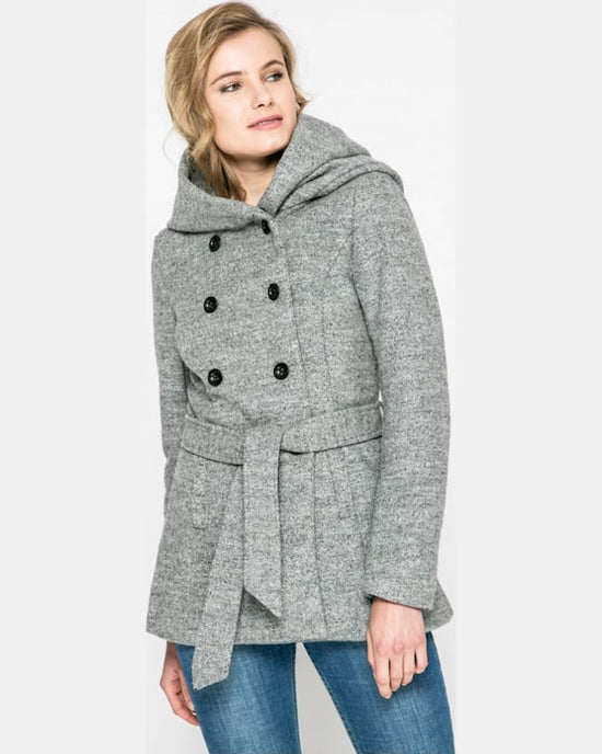 Palton Only gri deschis