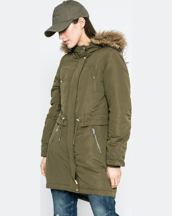 Parka Vero Moda hanorac măsliniu