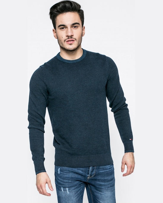 Pulover Tommy Hilfiger bleumarin