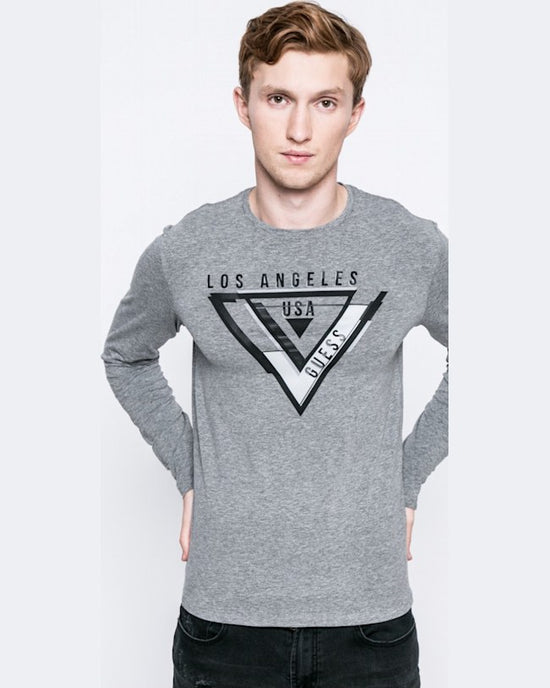 Longsleeve Guess negru cărbune