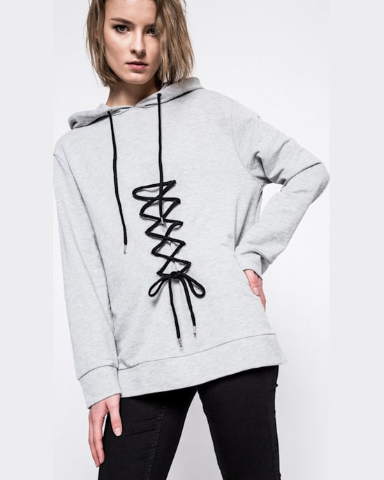 Bluza Noisy May gri deschis