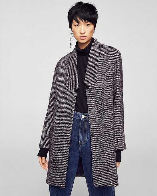 Palton Mango quo castaniu