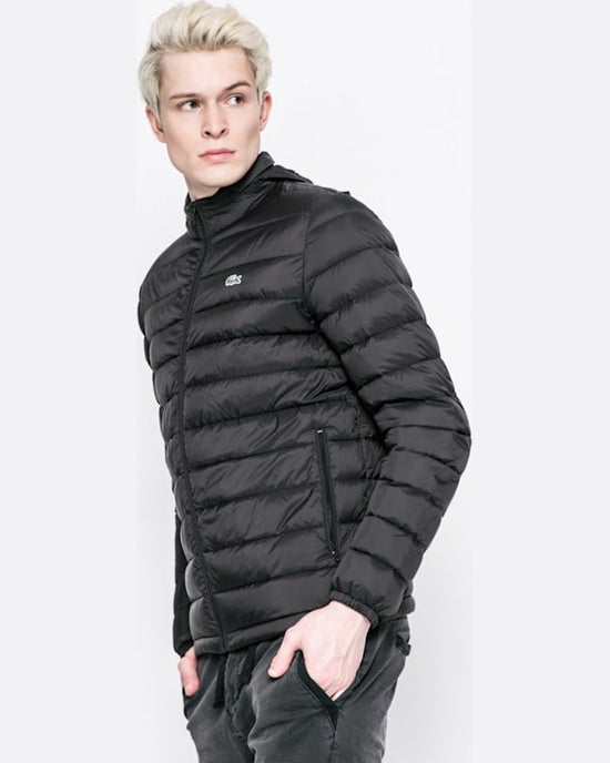 Geaca Lacoste de puf negru