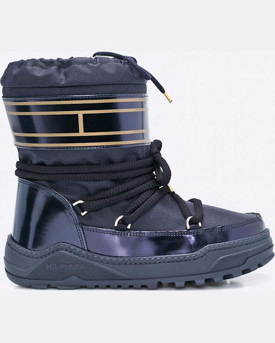 Cizme Tommy Hilfiger de iarna wanda bleumarin