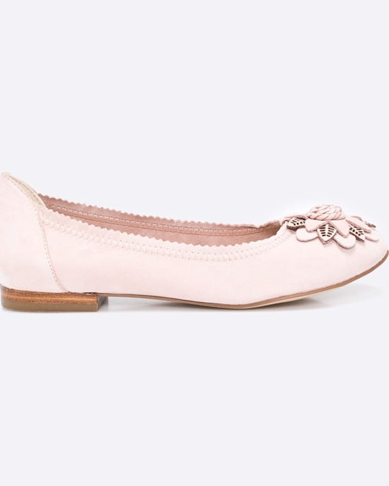 Balerini Caprice Roz cu Floare Decorativa