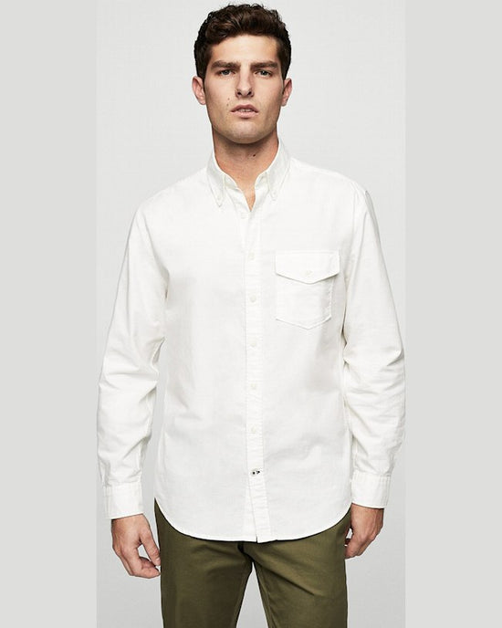 Camasa Mango billo alb