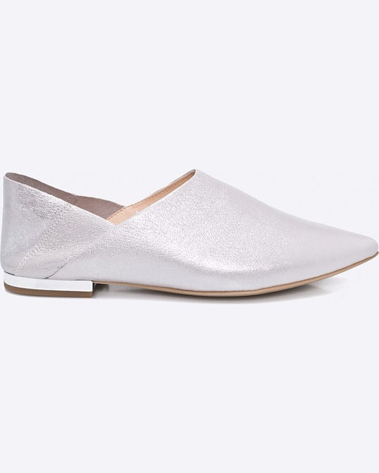 Pantofi Caprice pantof de piele argint