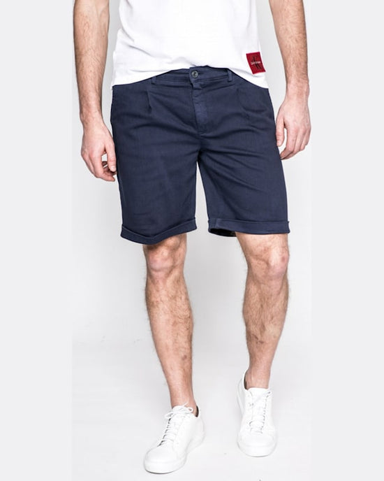 Pantaloni Trussardi scurti bleumarin