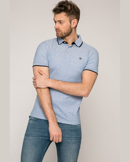 Tricou Jack and Jones polo albastru