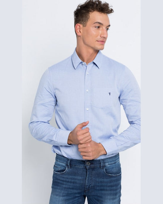 Camasa Trussardi albastru deschis