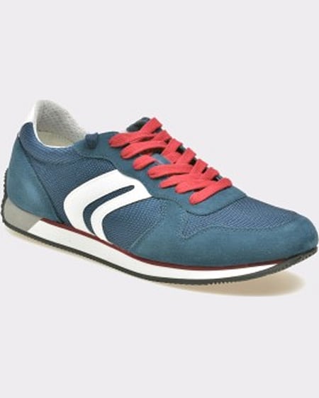 Geox Adidasi albastri din material textil