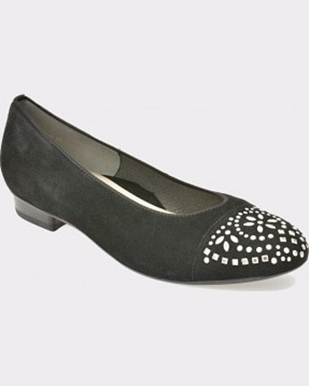 Ara Balerini negri din piele intoarsa