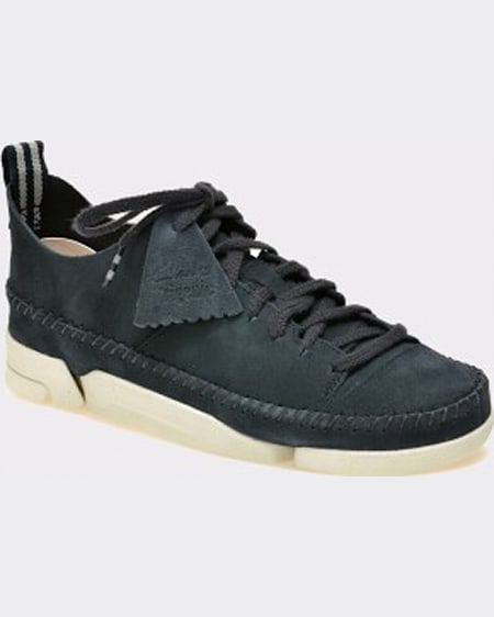Clarks Pantofi bleumarin din piele intoarsa