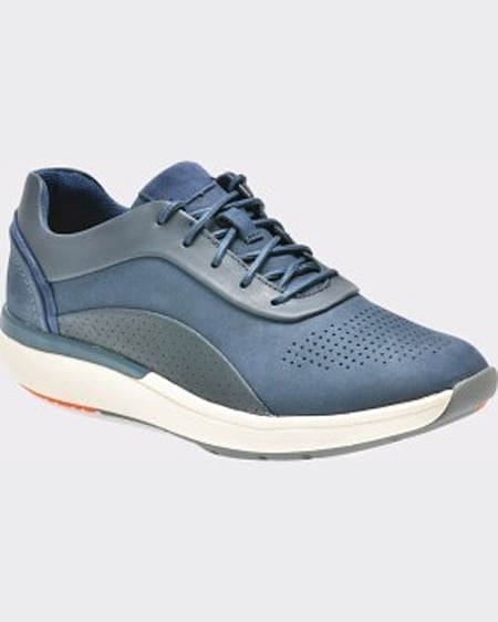 Clarks Pantofi sport bleumarin din nabuc