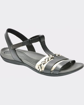 Clarks Sandale negre din piele naturala