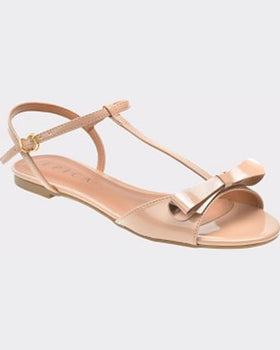 Epica Sandale nude din piele ecologica lacuita