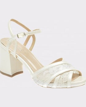 Epica Sandale albe din piele ecologica