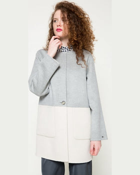 Palton Tommy Hilfiger irma gri deschis