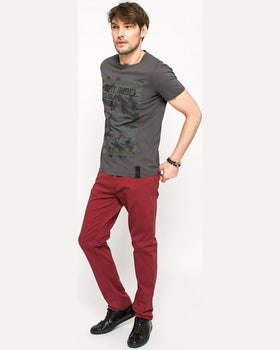 Pantaloni Medicine let's rebel castaniu