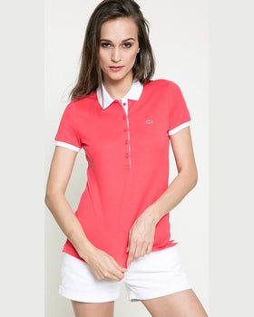 Top Lacoste coral