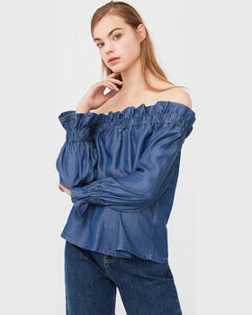 Bluza Mango vuelo albastru