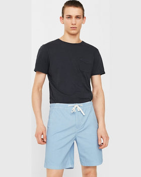 Pantaloni Mango scurti agapor albastru deschis