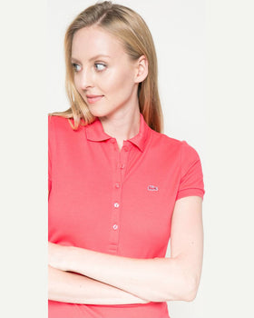 Top Lacoste coral
