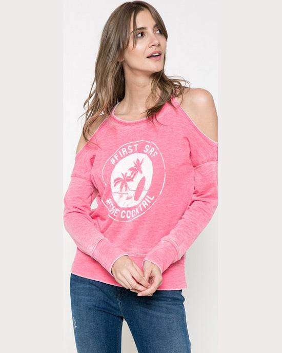 Bluza Only peruvian cold shoulder roz