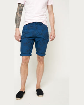 Pantaloni Guess scurti albastru