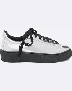 Pantofi Corina argint