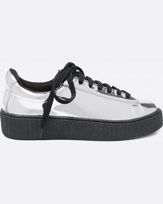 Pantofi Corina argint