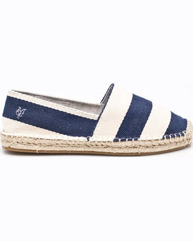 Espadrile Marc Polo cu Dungi Bleumarin cu Alb