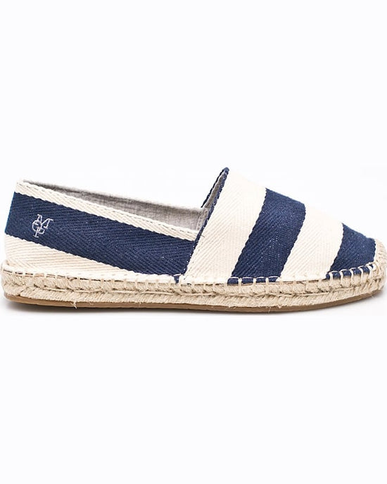 Espadrile Marc Polo cu Dungi Bleumarin cu Alb
