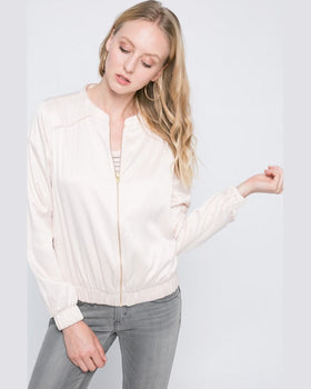 Geaca Vila bomber senza roz pastelat