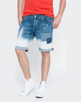 Pantaloni Guess scurti albastru