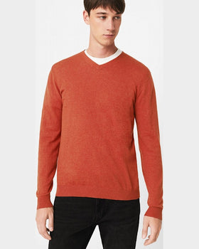 Pulover Mango ten portocaliu