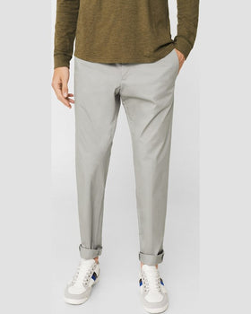 Pantaloni Mango dublin gri deschis